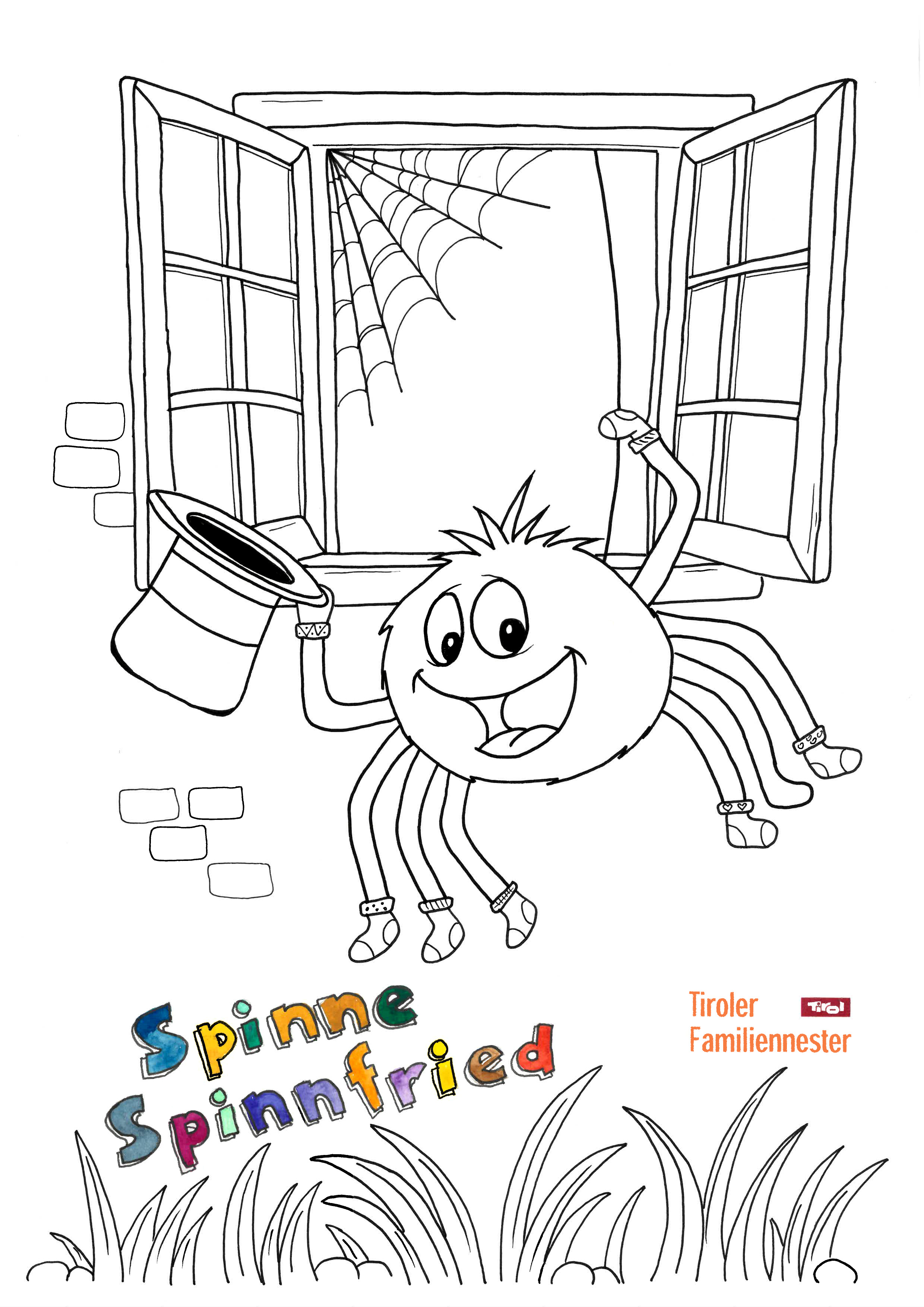 10 Spinne Spinnfried A4